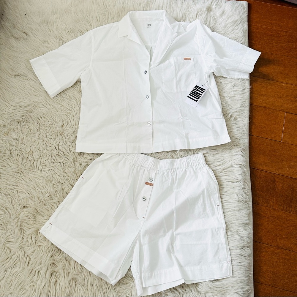 LUNYA  White Buttoned Pajama BOTTOMS ONLY!!!!! - Picture 6 of 11